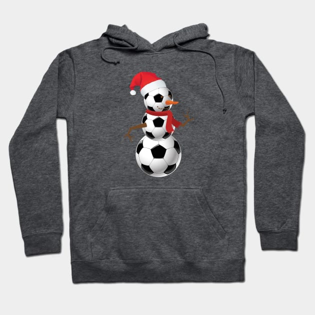 Football Snowman Christmas Hoodie by Skylane